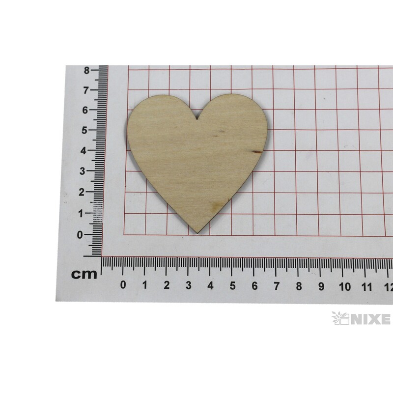 SRDCE XD 7cm 10ks*PŘÍRODNÍ