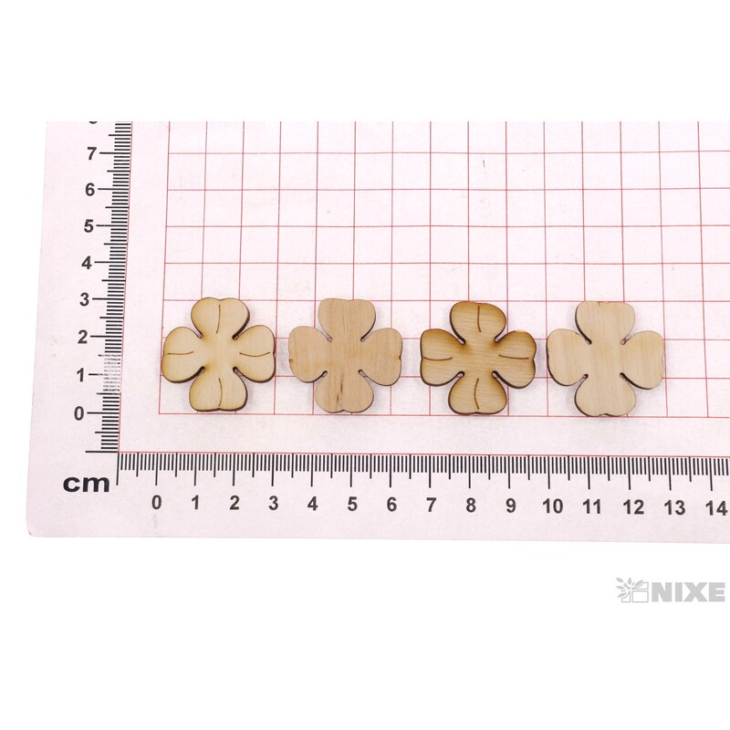 ČTYŘLÍSTEK XD 3cm 24ks*PŘÍRODNÍ