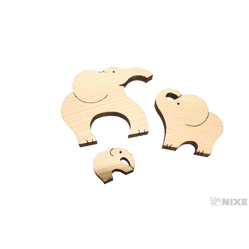 SLONI XD SET 6x10cm*PŘÍRODNÍ