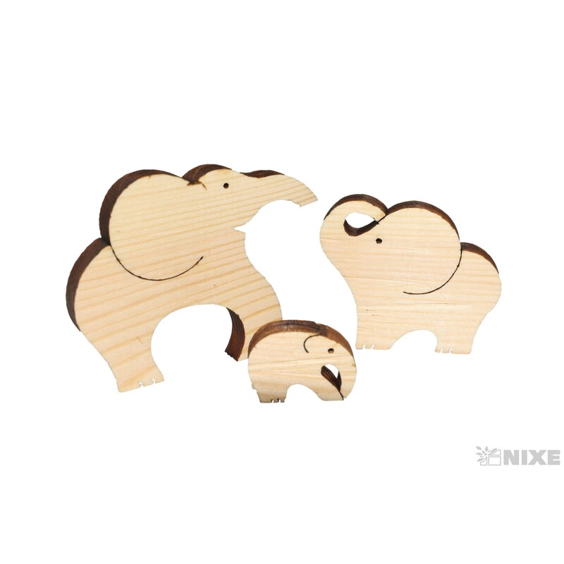 SLONI XD SET 6x10cm*PŘÍRODNÍ