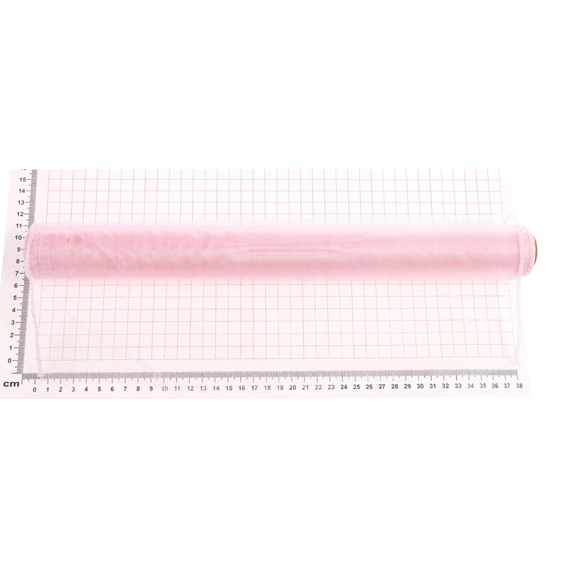 ORGANZA 39cmx8m*RŮŽOVÁ SV.