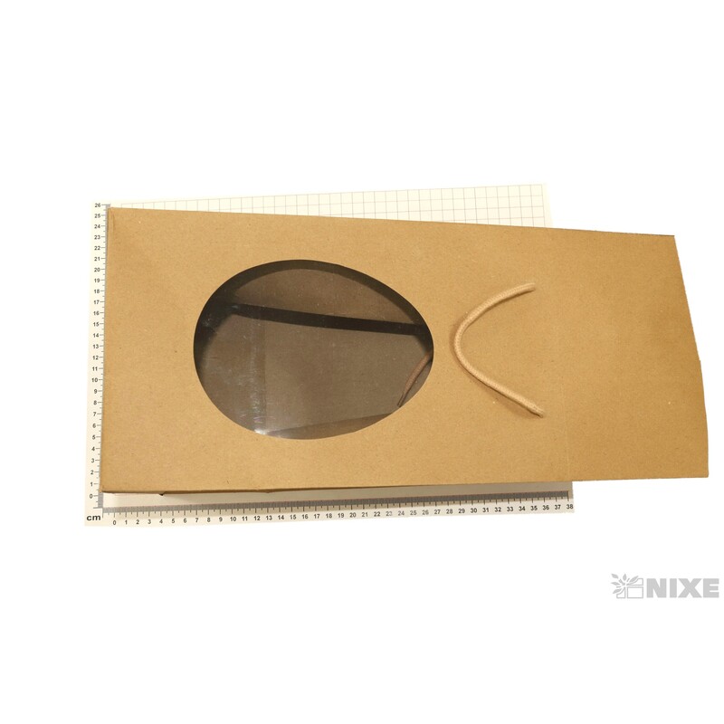 TAŠKA D OKNO 18+18x30cm*PŘÍRODNÍ