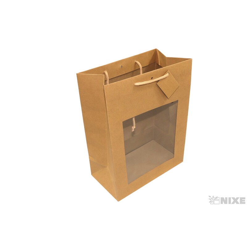 TAŠKA D OKNO 26+14x34cm*PŘÍRODNÍ