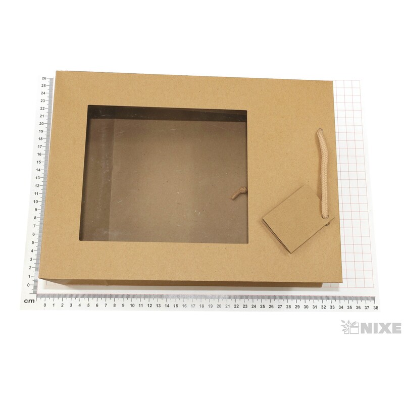 TAŠKA D OKNO 22+10x30cm*PŘÍRODNÍ