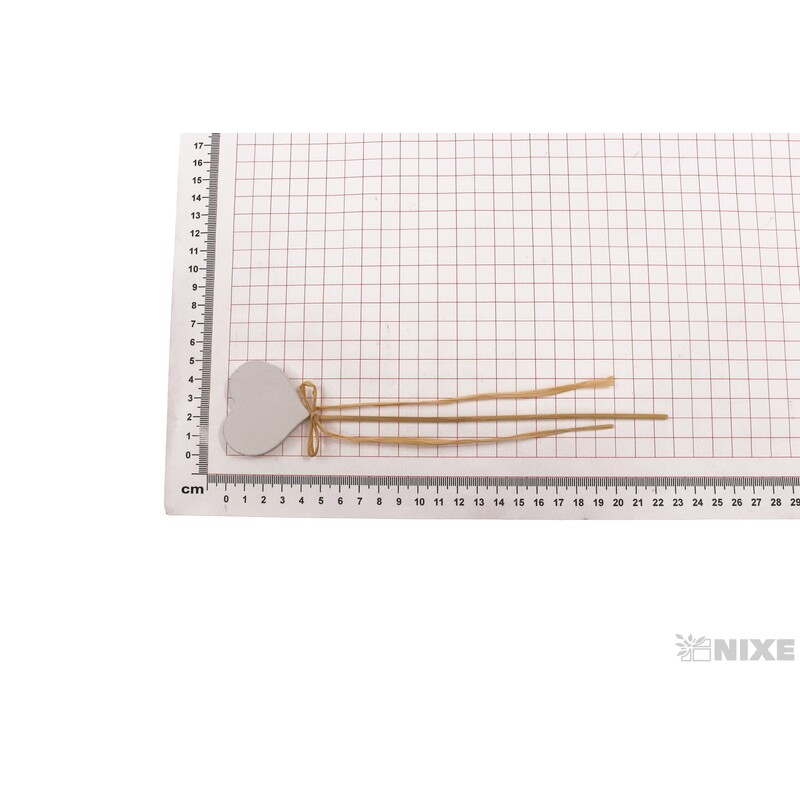 ZÁPICH D SRDCE 10ks 4x22cm*BÍLÁ