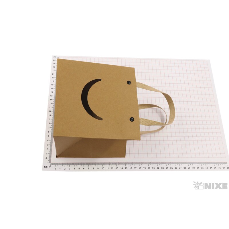 TAŠKA H ÚSMĚV 15x15cm*PŘÍRODNÍ