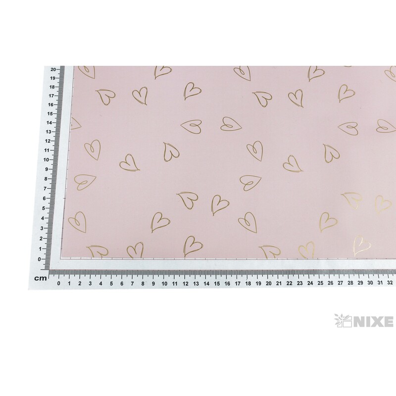 ARCH PLAST SRDCE 58x58cm 20ks*RŮŽOVÁ 02