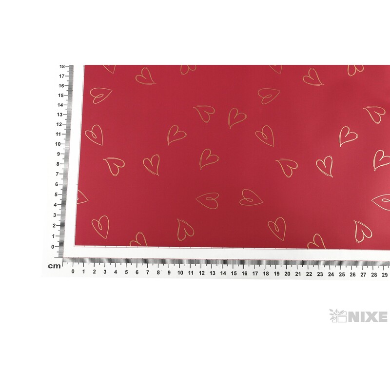 ARCH PLAST SRDCE 58x58cm 20ks*ČERVENÁ 01