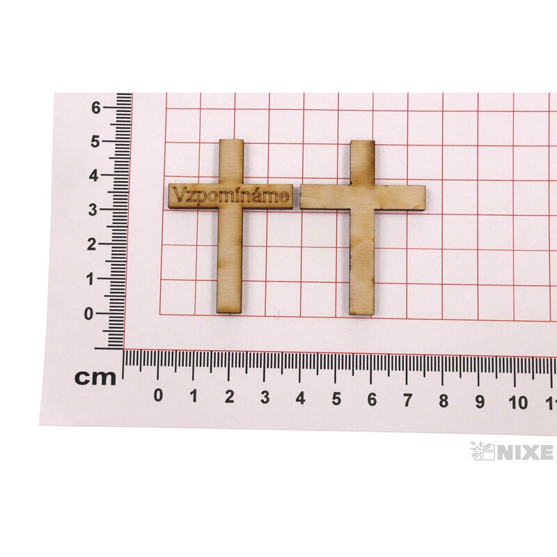 KŘÍŽEK VZPOMÍNÁME XD 5x3cm 24ks*PŘÍRODNÍ
