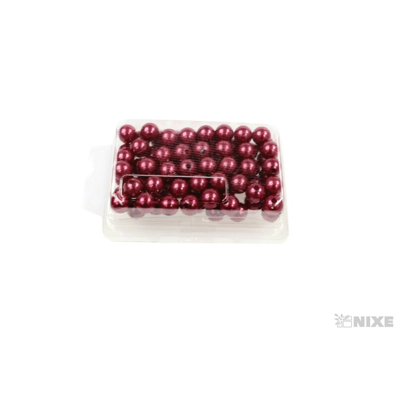 KORÁLKY 10mm 45g*BORDOVÁ