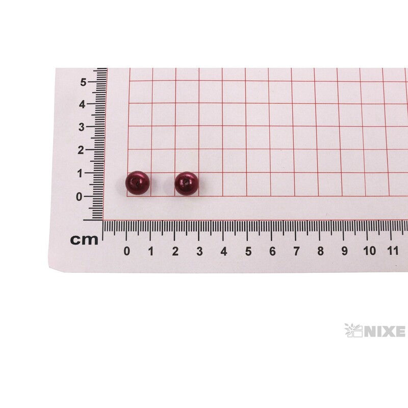 KORÁLKY 10mm 45g*BORDOVÁ