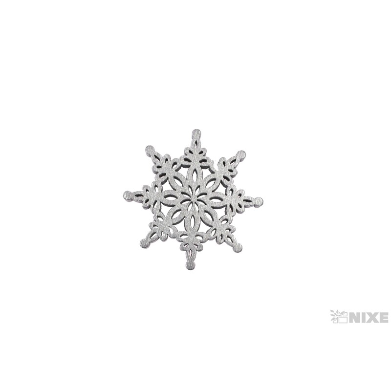 VLOČKA 4cm 12ks*STŘÍBRNÁ