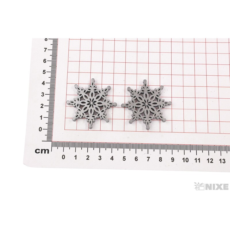 VLOČKA 4cm 12ks*STŘÍBRNÁ