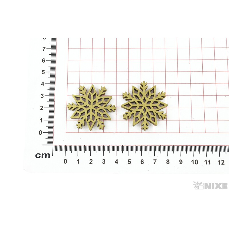 VLOČKA 4cm 12ks*ZLATÁ