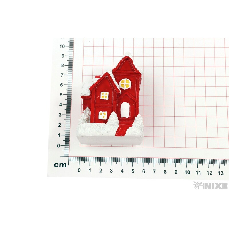 DOMEČEK 5x8cm*ČERVENÁ