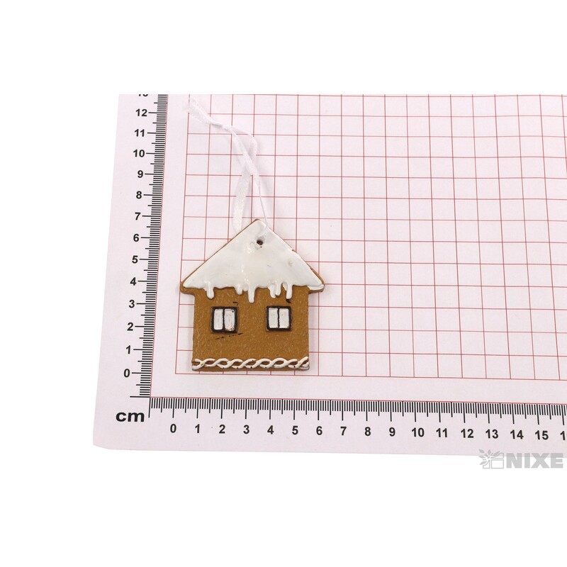 ZÁVĚS DOMEČEK 6x6cm*HNĚDÁ SV.