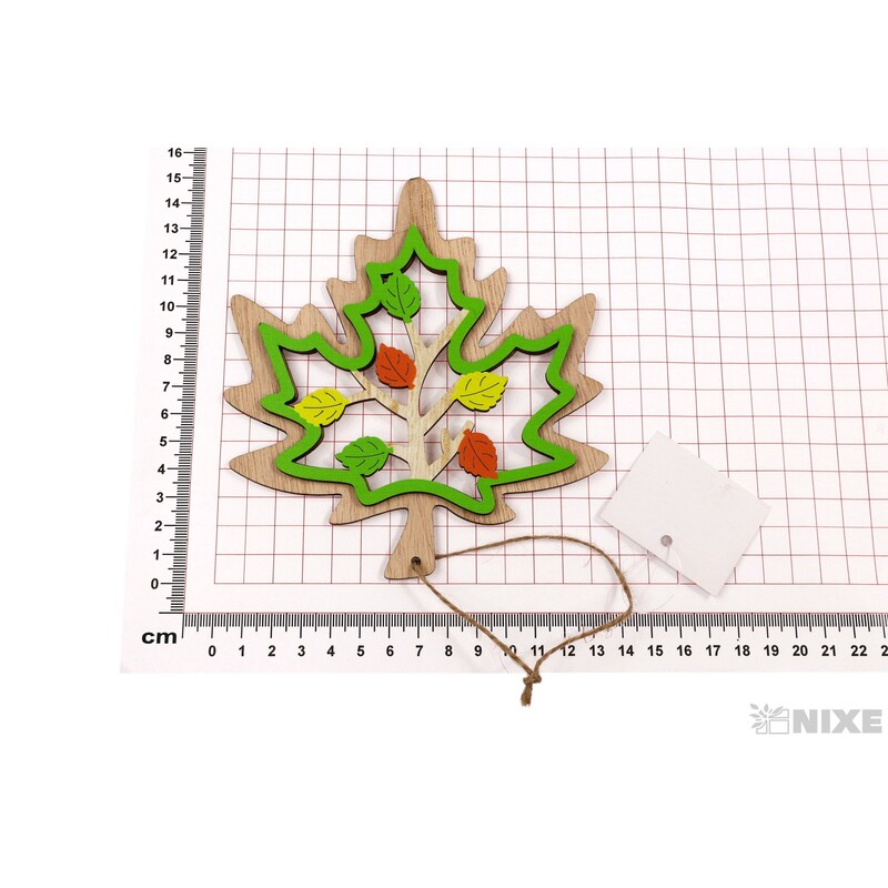 ZÁVĚS LIST 14x15cm*MIX BAREV