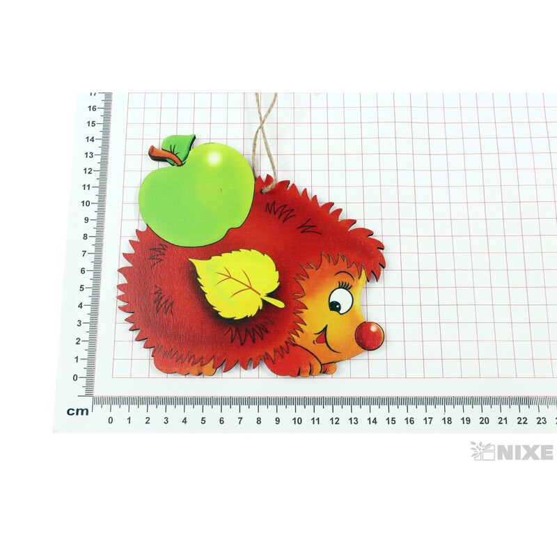 ZÁVĚS JEŽEK 17x14cm*MIX BAREV