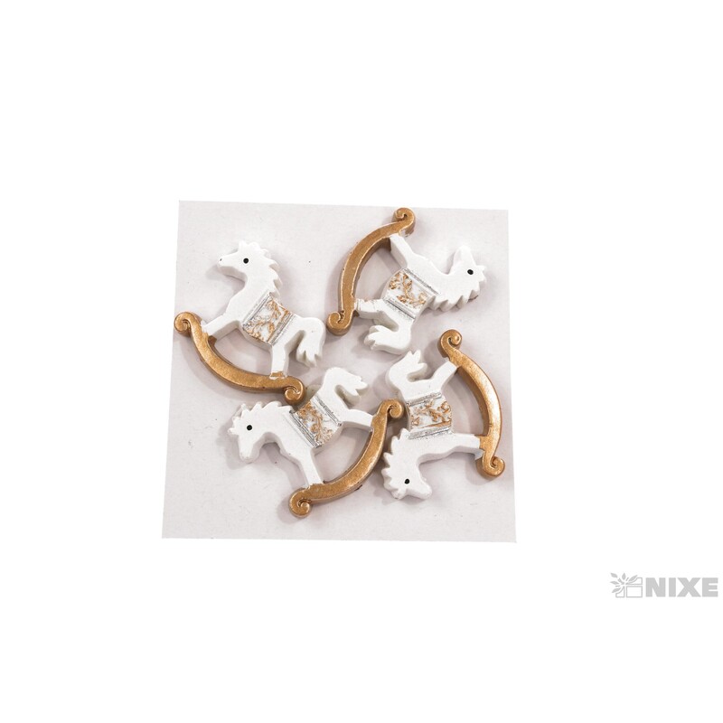 KONÍK NALEP. 3,5x3cm 4ks*