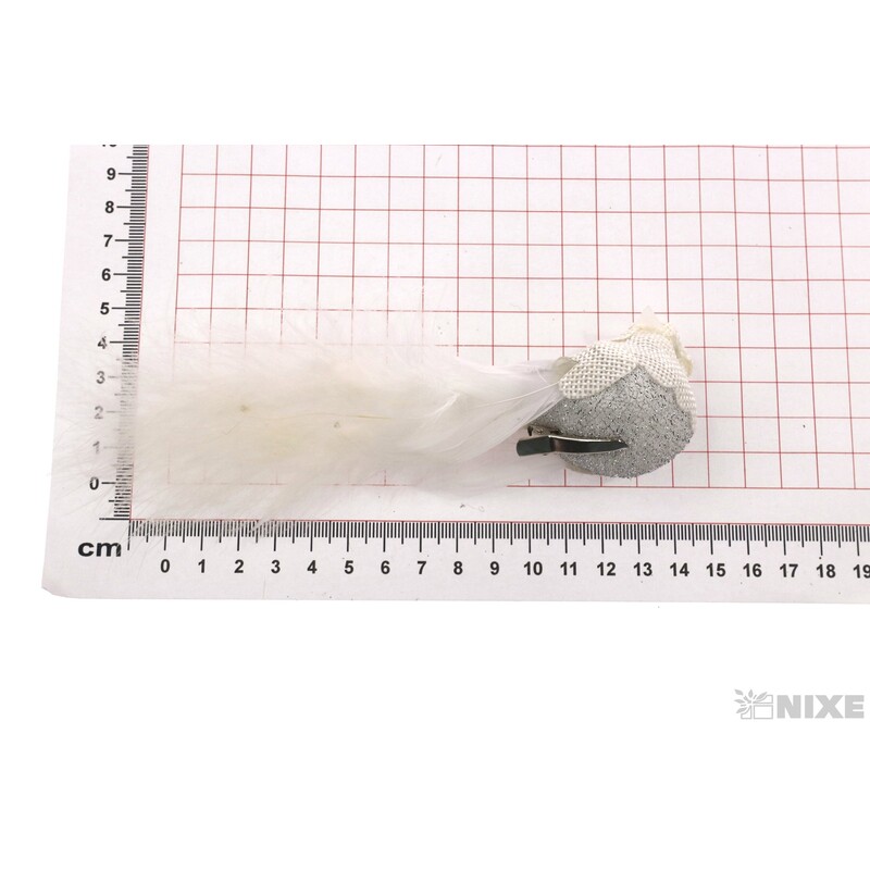 PTÁČEK  KLIPS 13cm 6ks*BÍLÁ