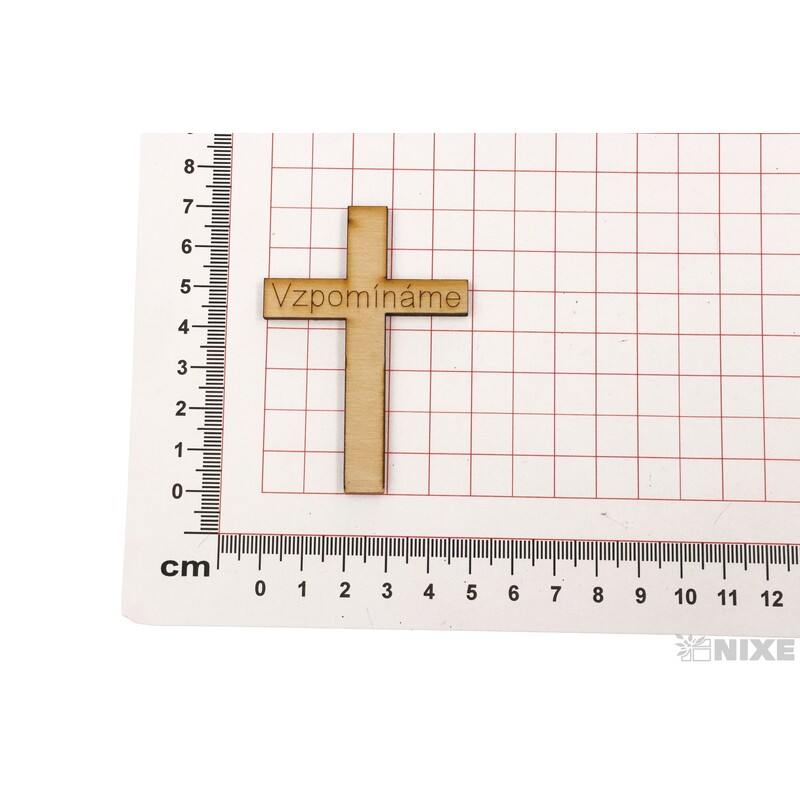 KŘÍŽEK VZPOMÍNÁME XD 7x5cm 24ks*PŘÍRODNÍ