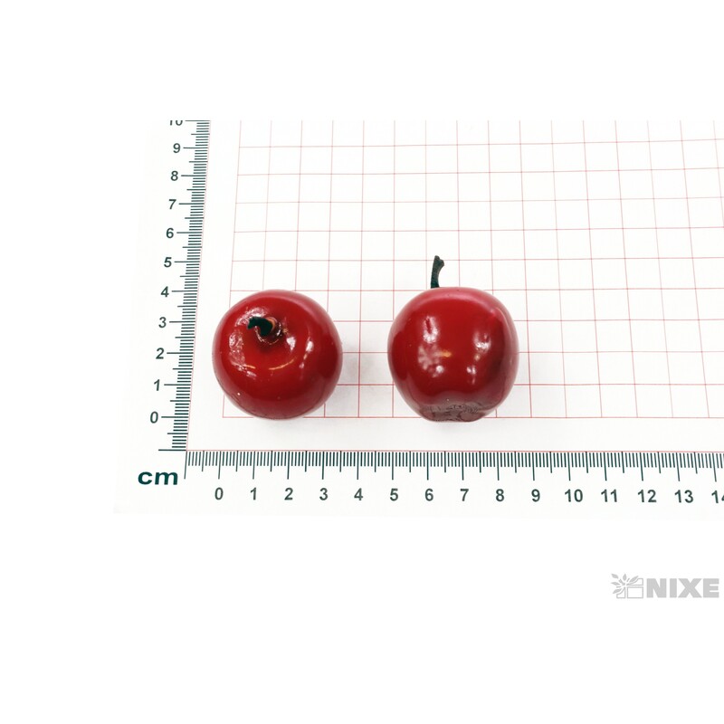 JABLÍČKA 3cm 12ks*ČERVENÁ