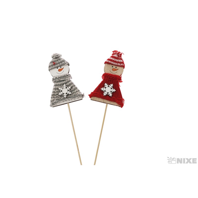 ZÁPICH SNĚHULÁK 10x25cm 2ks*MIX BAREV