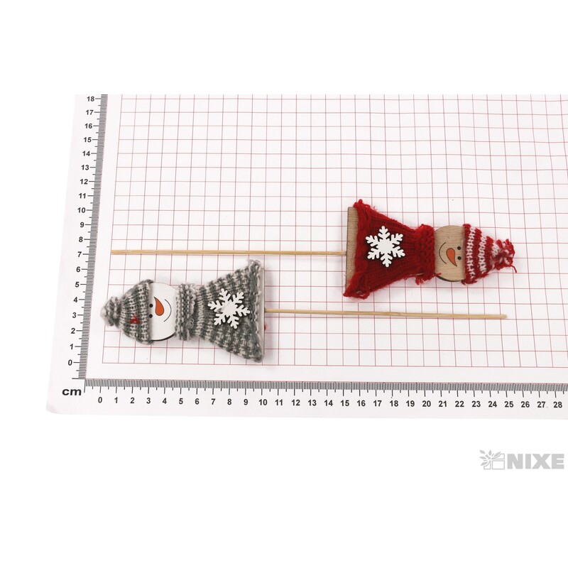 ZÁPICH SNĚHULÁK 10x25cm 2ks*MIX BAREV