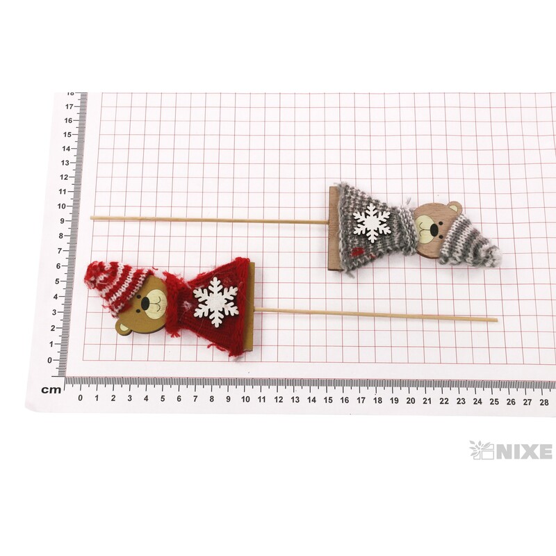 ZÁPICH MEDVÍDEK 10x25cm 2ks*MIX BAREV