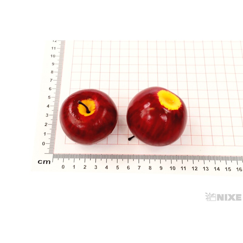 JABLÍČKA 4,5cm 4ks*ČERVENÁ