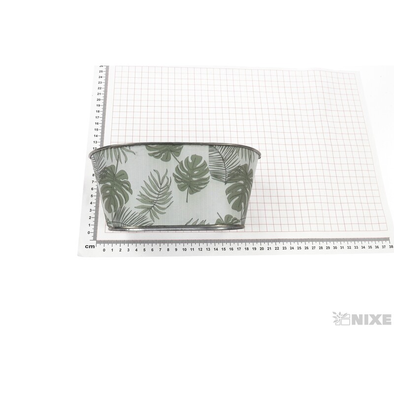 PLECHOVÝ OBAL MONSTERA 21x11x9cm*MIX BAREV