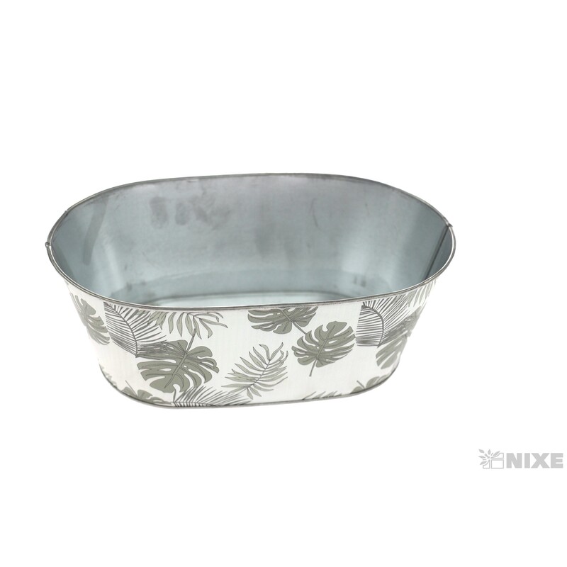 PLECHOVÝ OBAL MONSTERA 25x14x10cm*MIX BAREV