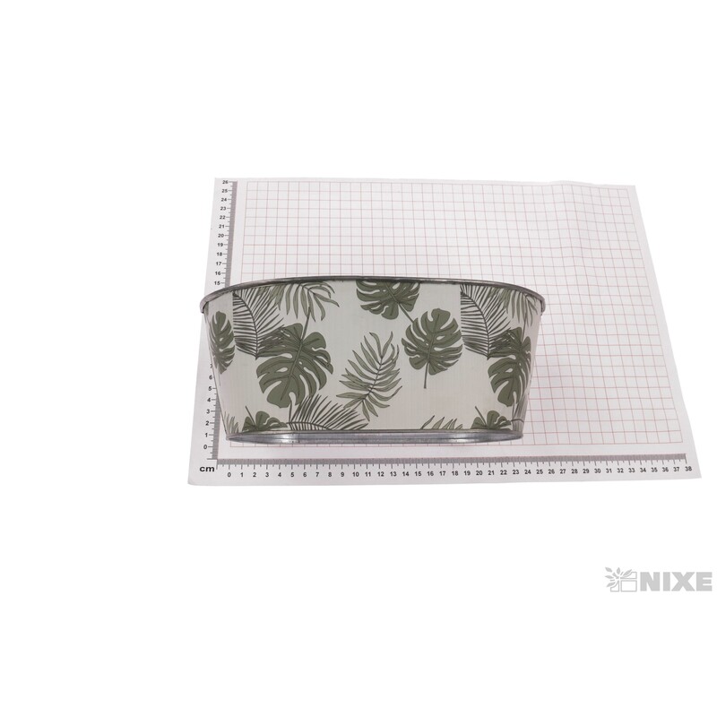 PLECHOVÝ OBAL MONSTERA 25x14x10cm*MIX BAREV