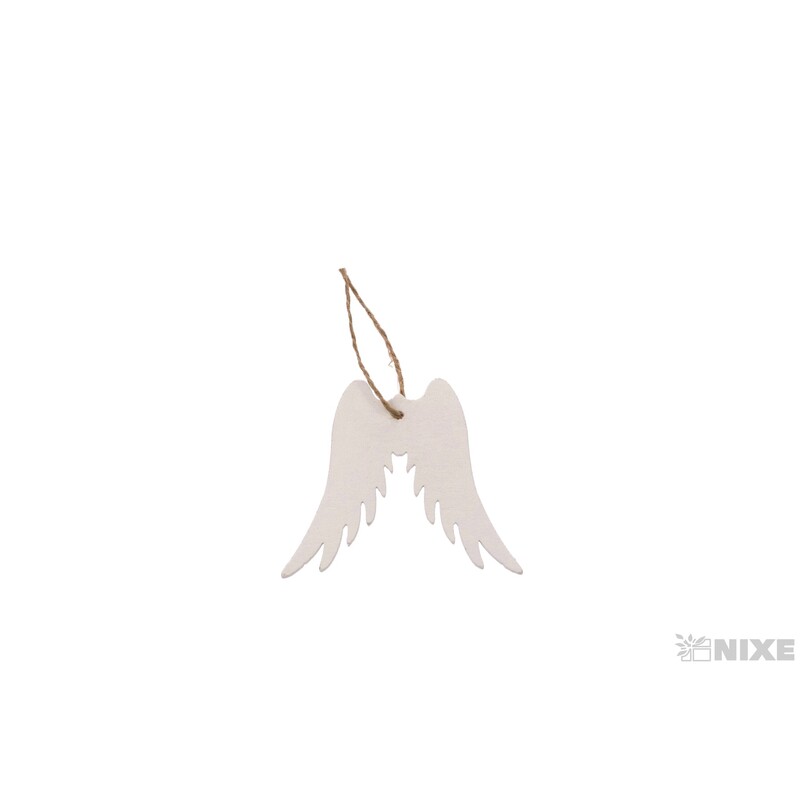 ZÁVĚS KŘÍDLA 6ks 7x6,5cm*BÍLÁ