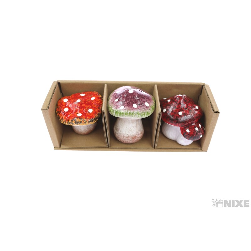 MUCHOMŮRKA 4-5cm 3ks*MIX BAREV
