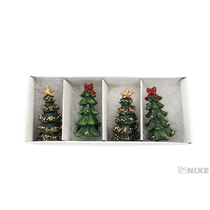 STROMEČEK 3x5,5cm 4ks*MIX BAREV