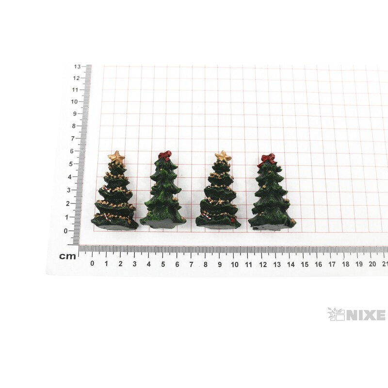 STROMEČEK 3x5,5cm 4ks*MIX BAREV