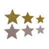 HVĚZDA 24ks 3-5cm*ZLATÁ