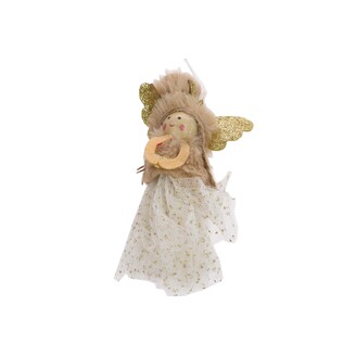 ZÁVĚS VÁNOCE ANDĚL 12cm*KRÉMOVÁ