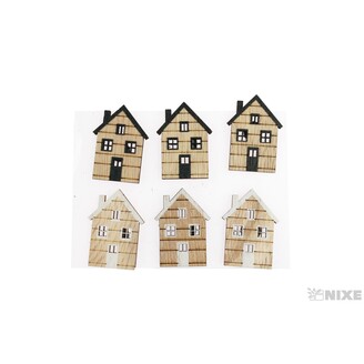 DOMEČEK NALEP. 2,5x4cm 6ks*