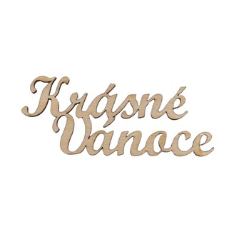KRÁSNÉ VÁNOCE  XD 10x4cm 12ks*PŘÍRODNÍ
