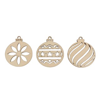 KOULE VÁNOCE XD 5cm 24ks*PŘÍRODNÍ