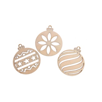 KOULE VÁNOCE XD 6cm 18ks*PŘÍRODNÍ