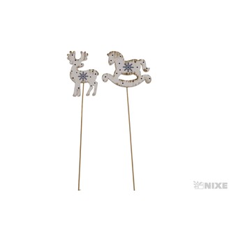 ZÁPICH VÁNOCE 7x9x28cm 8ks*BÍLÁ