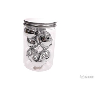 ROLNIČKY 3,5cm 8ks*STŘÍBRNÁ