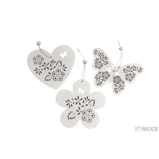 ZÁVĚS MIX 11,5x11,5cm*BÍLÁ