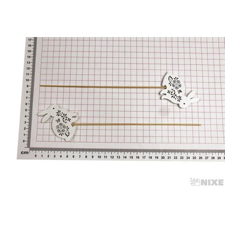 ZÁPICH ZAJÍC 6x6,5x26cm 6ks*BÍLÁ