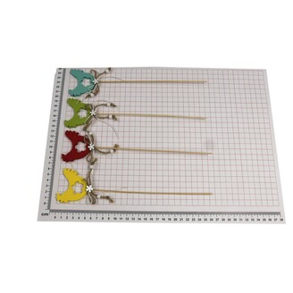 ZÁPICH SLEPICE 6x5x26cm 7ks*MIX BAREV