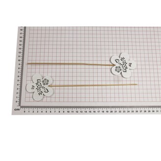 ZÁPICH KVÍTEK 6x6x26cm 6ks*BÍLÁ