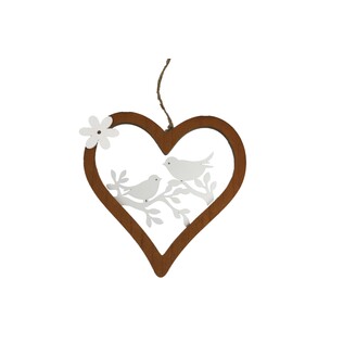 ZÁVĚS SRDCE 20x21cm*PŘÍRODNÍ